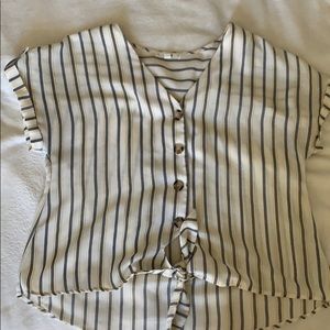 PATTERN JERSEY BLOUSE